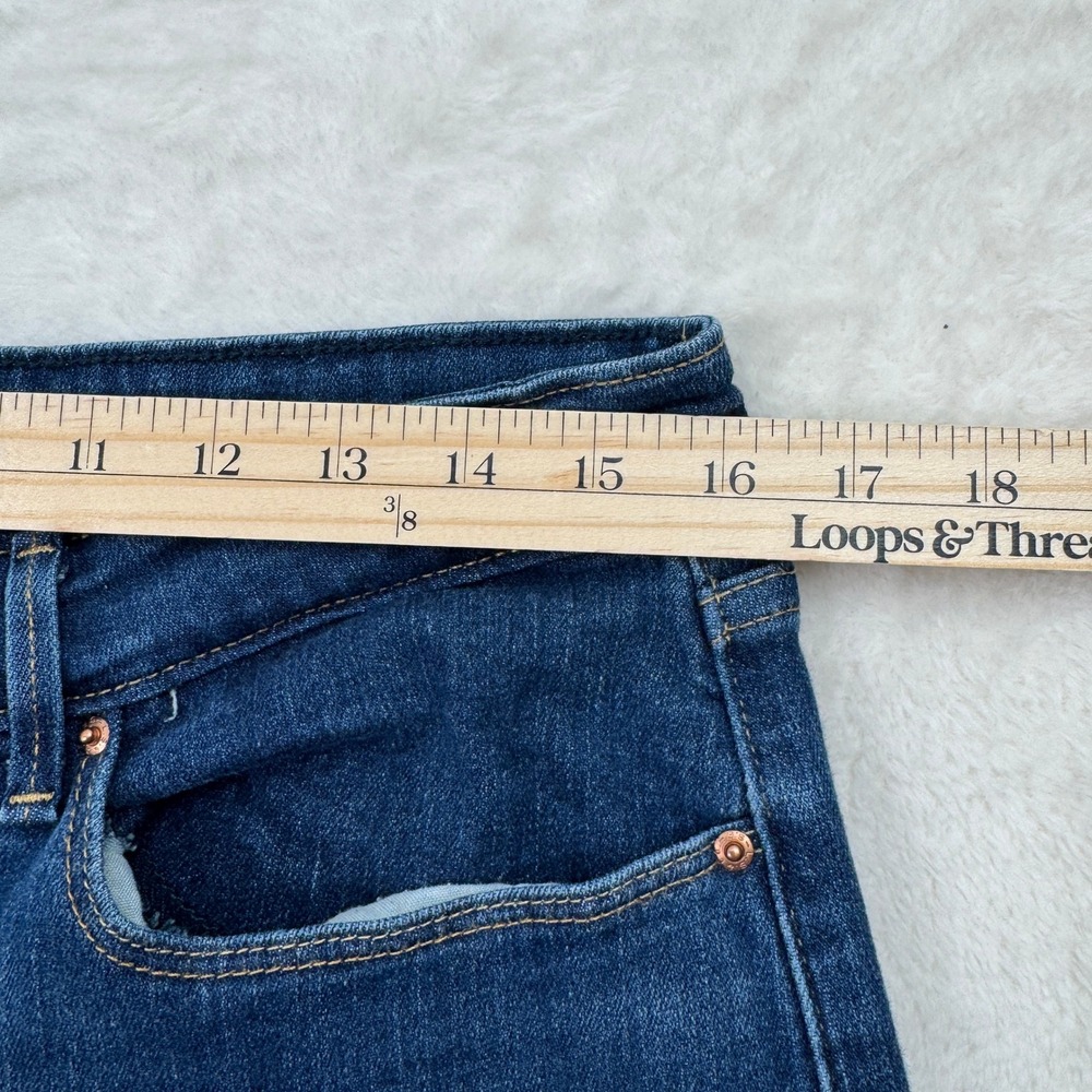 Signature by Levi Strauss Jeans Womens 12M Blue Mid Rise Straight Stretch‎ - Picture 4 of 14